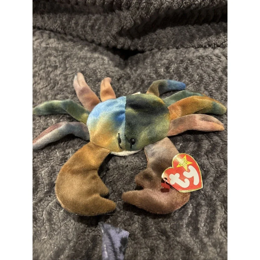 Lot Of 3 TY Beenie Babies Claude, Gobbles, Knuckles